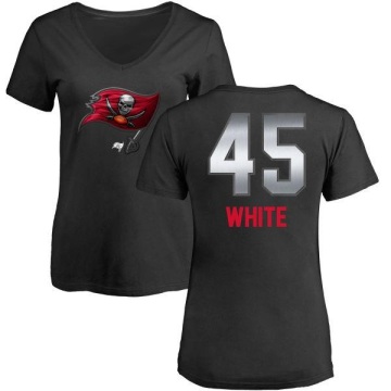 Women's Devin White Midnight Mascot T-Shirt - Black