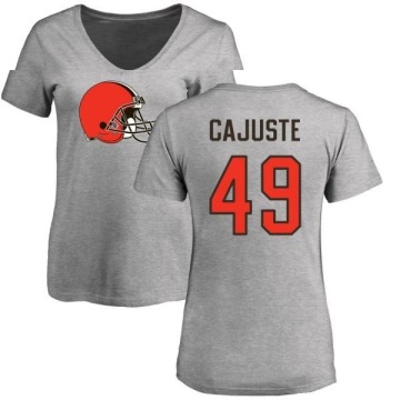 Women's Devon Cajuste Name & Number Slim Fit T-Shirt - Ash