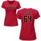 Women's Diego Castillo Name & Number T-Shirt - Crimson