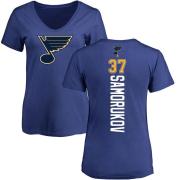 Women's Dmitri Samorukov Backer T-Shirt - Blue