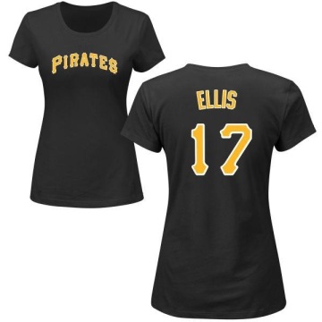 Women's Dock Ellis Name & Number T-Shirt - Black