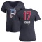 Women's Dock Ellis Name and Number Banner Wave V-Neck T-Shirt - Navy