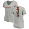 Women's Domenique Davis Backer V-Neck T-Shirt - Ash
