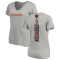 Women's Dominique Robinson Backer V-Neck T-Shirt - Ash