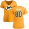 Women's Donald Driver Name & Number Slim Fit T-Shirt - Gold
