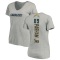 Women's Donald Parham Jr. Name & Number Slim Fit V-Neck T-ShirtHeather - Gray