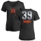 Women's Donny Sands Midnight Mascot V-Neck T-Shirt - Black