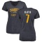 Women's Doug Flutie Distressed Name & Number Slim Fit V-Neck T-Shirt - Navy