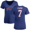 Women's Doug Flutie Name & Number Slim Fit T-Shirt - Royal