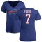 Women's Doug Flutie Name & Number Slim Fit T-Shirt - Royal