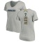 Women's Doug Flutie Name & Number Slim Fit V-Neck T-ShirtHeather - Gray