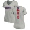 Women's Doug Kotar Backer V-Neck T-Shirt - Ash