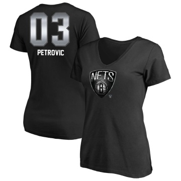 Women's Drazen Petrovic Midnight Mascot T-Shirt - Black