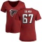 Women's Drew Dalman Name & Number Slim Fit T-Shirt - Red