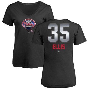 Women's Drew Ellis Midnight Mascot V-Neck T-Shirt - Black
