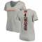 Women's Drue Chrisman Backer V-Neck T-Shirt - Ash