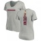 Women's Dyami Brown Backer V-Neck T-Shirt - Ash