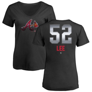 Women's Dylan Lee Midnight Mascot V-Neck T-Shirt - Black