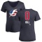 Women's Dyllan Gill Name and Number Banner Wave V-Neck T-Shirt - Navy
