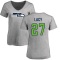 Women's Eddie Lacy Name & Number Slim Fit T-Shirt - Ash