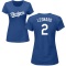 Women's Eddys Leonard Name & Number T-Shirt - Royal