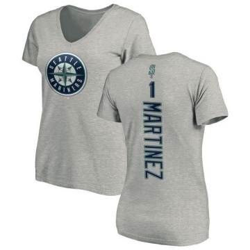 Women's Edgar Martinez Backer Slim Fit T-Shirt - Ash