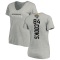 Women's Elijah Cooks Backer V-Neck T-Shirt - Ash