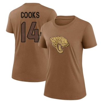 Women's Elijah Cooks Legend 2023 Salute To Service Performance T-Shirt - Brown