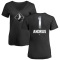 Women's Elvis Andrus Midnight Mascot V-Neck T-Shirt - Black
