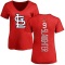 Women's Enos Slaughter Backer Slim Fit T-Shirt - Red