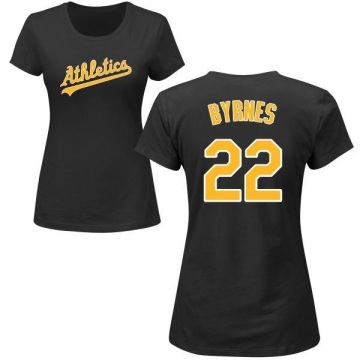Women's Eric Byrnes Name & Number T-Shirt - Black