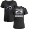 Women's Eric Dickerson Midnight Mascot T-Shirt - Black