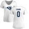 Women's Ethan Evans Name & Number Slim Fit T-Shirt - White