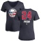 Women's Ethan Prow Name and Number Banner Wave V-Neck T-Shirt - Navy