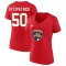 Women's Evan Fitzpatrick 2023 Stanley Cup Final Name & Number V-Neck T-Shirt - Red