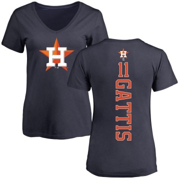 Women's Evan Gattis Backer Slim Fit T-Shirt - Navy
