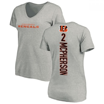 Women's Evan McPherson Backer V-Neck T-Shirt - Ash