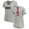 Women's Evan Neal Backer V-Neck T-Shirt - Ash