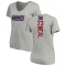 Women's Evan Neal Backer V-Neck T-Shirt - Ash