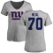 Women's Evan Neal Name & Number Slim Fit T-Shirt - Ash