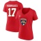 Women's Evan Rodrigues 2023 Stanley Cup Final Name & Number V-Neck T-Shirt - Red