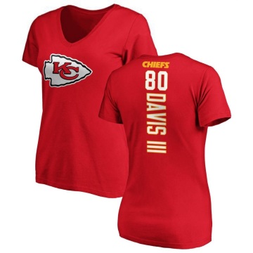Women's Felton Davis III Backer Slim Fit T-Shirt - Red