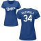Women's Fernando Valenzuela Name & Number T-Shirt - Royal