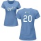 Women's Frank White Name & Number T-Shirt - Light Blue