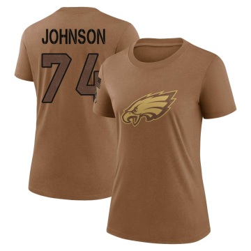 Women's Fred Johnson Legend 2023 Salute To Service Performance T-Shirt - Brown