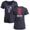 Women's Freddy Galvis Name and Number Banner Wave V-Neck T-Shirt - Navy