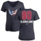Women's Garin Bjorklund Name and Number Banner Wave V-Neck T-Shirt - Navy