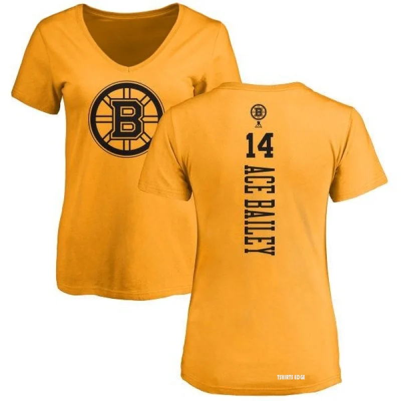 Garnet Ace Bailey One Color Backer T-Shirt - Gold - Tshirtsedge
