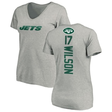 Women's Garrett Wilson Backer V-Neck T-Shirt - Ash