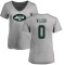 Women's Garrett Wilson Name & Number Slim Fit T-Shirt - Ash
